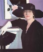 Francis Campbell Boileau Cadell, Portrait of a Lady in Black